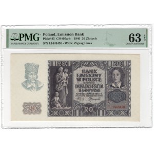 20 złotych 1940, seria L