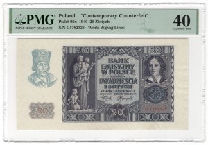 20 zloty 1940, series C