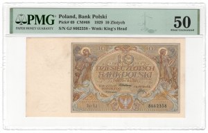10 zloty 1929, GJ series