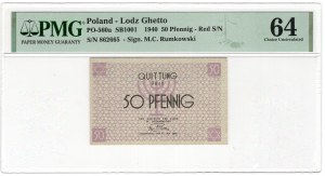 Lodz Ghetto, 50 fenig 1940