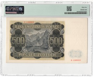 500 zloty 1940, series B