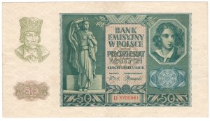 50 zloty 1940, Series D