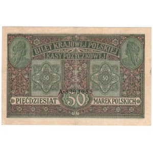 50 marek polskich 1916, seria A, JENERAŁ