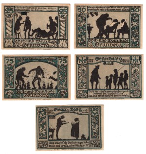 Zielona Góra (Grünberg) - set of 5 pieces