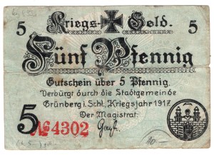 Zielona Góra (Grünberg), 5 fenig 1917