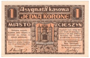 Cieszyn (Teschen), 1 crown 1919