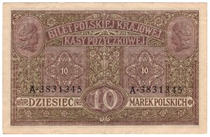 10 Polish marks 1916, Series A, GENERAL