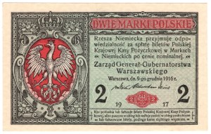 2 Polish marks, 1916, series B, GENERAL