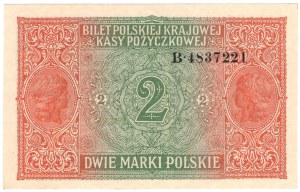 2 Polish marks, 1916, series B, GENERAL