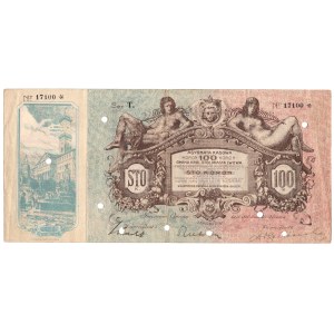 Lwów, Asygnata Kasowa na 100 koron 1915, seria T