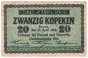 Poznan, 20 kopecks 1916