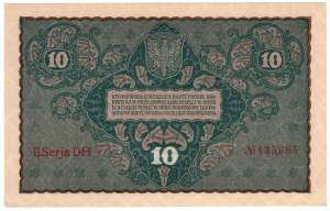 10 Polish marks 1919, 2nd Series DH