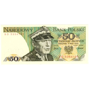 50 złotych 1975, seria BD