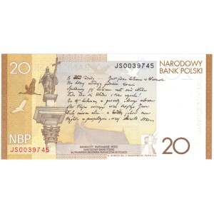 20 złotych 2009, Juliusz Słowacki