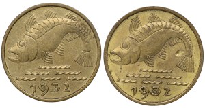 Free City of Danzig, 10 fenig 1932 - set of 2 pieces