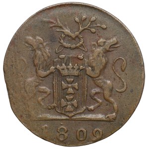 Wolne Miasto Gdańsk, 1 grosz 1809 M