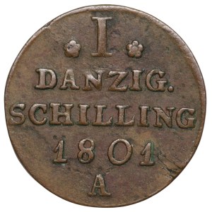 Gdańsk, Fryderyk Wilhelm III, szeląg 1801-A