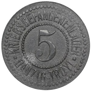 Gdansk, Prisoner of War Camp, Gdansk-Przeróbka, 5 feniges