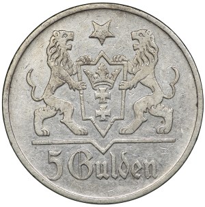 Free City of Danzig, 5 guilders 1923