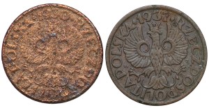 Second Republic, 1 penny (1930, 1937) - set of 2 pieces