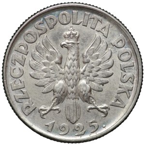II RP, 1 zloty 1925 (with dot), London Woman and ears