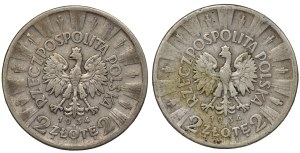 II RP, 2 zloty 1934 Pilsudski - set of 2 pieces
