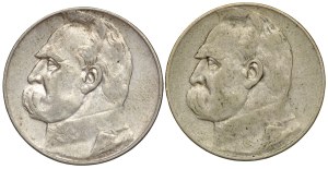 II RP, 5 zloty 1935 Pilsudski - set of 2 pieces