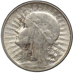 II RP, 5 zloty 1932 Head of a woman