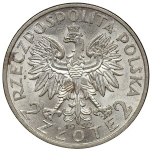 II RP, 5 zloty 1932 Head of a woman