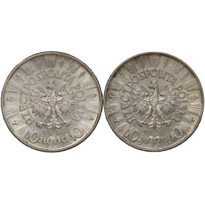 II RP, 10 złotych 1936 - zestaw 2 sztuk
