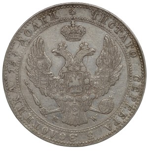 Russian partition, 3/4 ruble = 5 zlotys 1838, MW, Warsaw