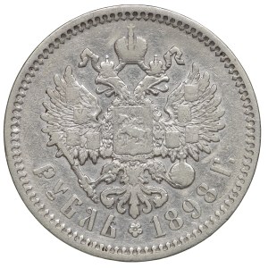 Rosja, Mikołaj II, rubel 1898 (АГ), Petersburg