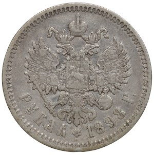 Russia, Nicholas II, ruble 1898 (АГ), St. Petersburg