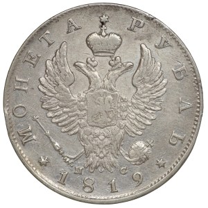 Rosja, Aleksander I, rubel 1819 (ПС), Petersburg