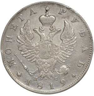 Russia, Alexander I, ruble 1819 (ПС), St. Petersburg