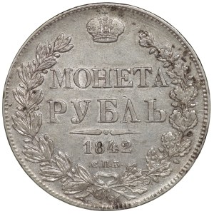 Rosja, Mikołaj I, Rubel 1842 (АЧ), Petersburg