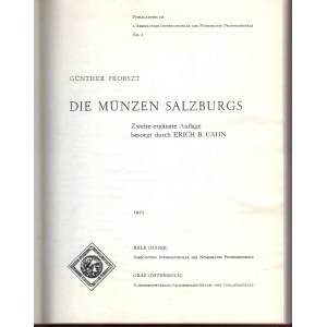 Gunther Probszt, Die Munzen Salzburgs, Graz 1959