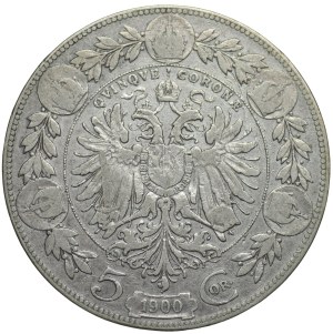 Austria, Franz Joseph, 5 crowns 1900
