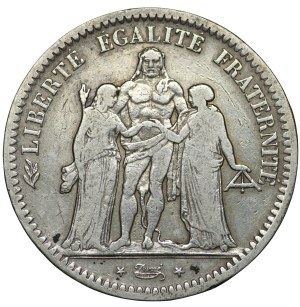 France, 5 francs 1848, Strasbourg