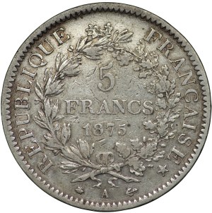 France, 5 francs 1875, Paris