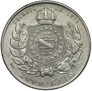 Brazil, 2000 Reis 1889