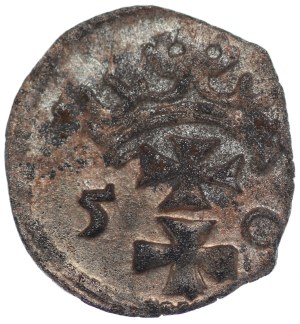 Sigismund II Augustus, Denarius of Gdansk 1550