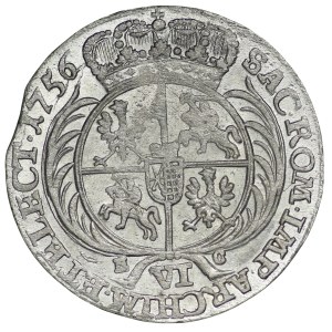 August III Sas, Szóstak Lipsk 1756 EC