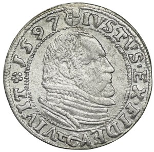 Prussia, George Frederick, penny, 1597, Königsberg