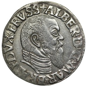 Prusy Książęce, Albert Hohenzollern, Trojak 1544, Królewiec, PRVSS