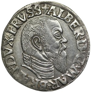 Ducal Prussia, Albert Hohenzollern, Trojak 1544, Königsberg, PRVSS