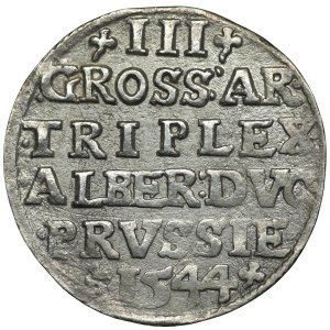 Ducal Prussia, Albert Hohenzollern, Trojak 1544, Königsberg, PRVSS