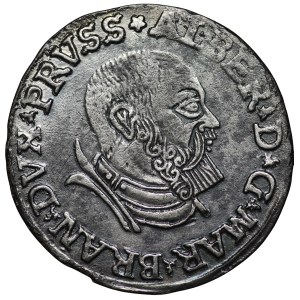 Prusy Książęce, Albert Hohenzollern, Trojak 1535, Królewiec, PRVSS
