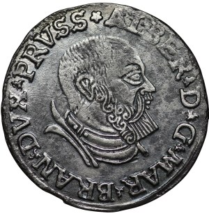Ducal Prussia, Albert Hohenzollern, Trojak 1535, Königsberg, PRVSS