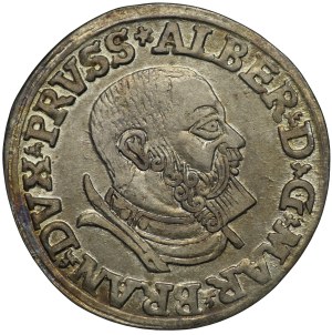 Ducal Prussia, Albert Hohenzollern, Trojak 1535, Königsberg, PRVSS